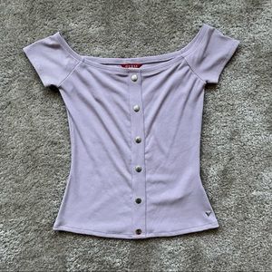 Guess - Ribbed Crop Top